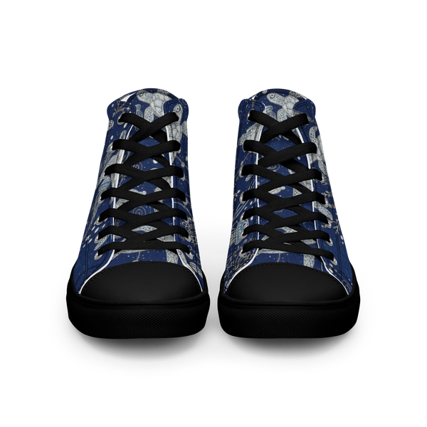 Sea Turtle Women’s high top canvas shoes