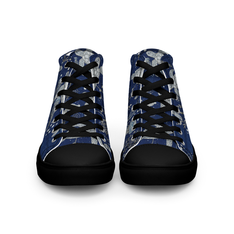 Sea Turtle Women’s high top canvas shoes